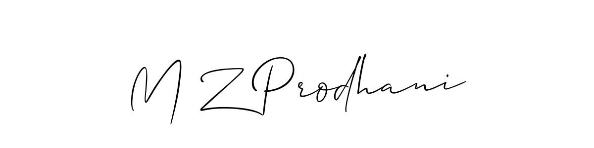 You can use this online signature creator to create a handwritten signature for the name M Z Prodhani. This is the best online autograph maker. M Z Prodhani signature style 2 images and pictures png