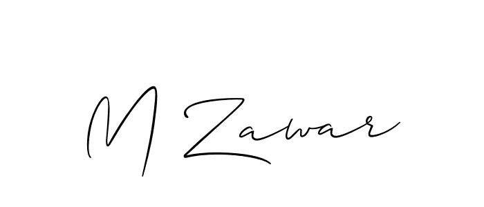 Make a beautiful signature design for name M Zawar. Use this online signature maker to create a handwritten signature for free. M Zawar signature style 2 images and pictures png