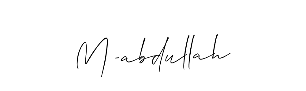 Best and Professional Signature Style for M-abdullah. Allison_Script Best Signature Style Collection. M-abdullah signature style 2 images and pictures png