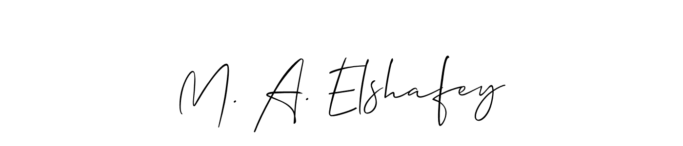 You can use this online signature creator to create a handwritten signature for the name M. A. Elshafey. This is the best online autograph maker. M. A. Elshafey signature style 2 images and pictures png