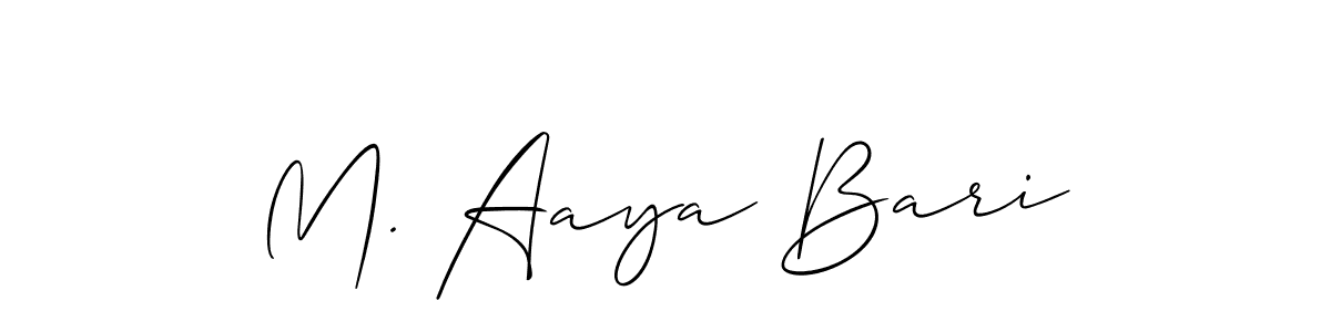 Make a beautiful signature design for name M. Aaya Bari. Use this online signature maker to create a handwritten signature for free. M. Aaya Bari signature style 2 images and pictures png