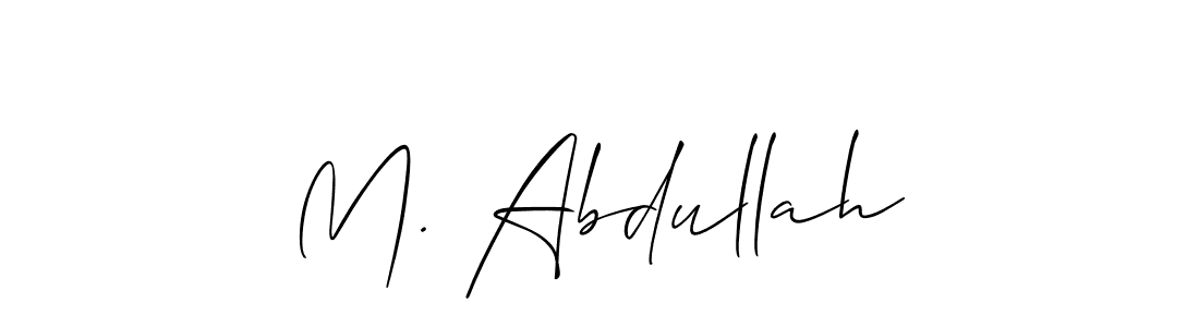 if you are searching for the best signature style for your name M. Abdullah. so please give up your signature search. here we have designed multiple signature styles  using Allison_Script. M. Abdullah signature style 2 images and pictures png