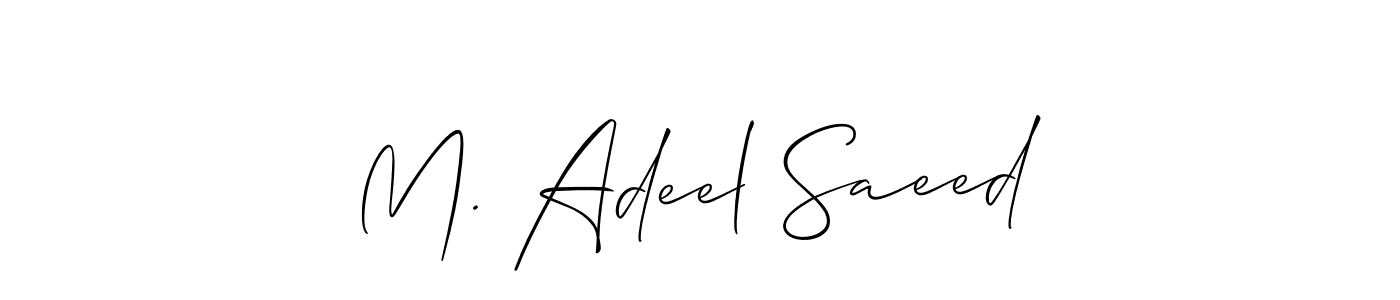 Make a beautiful signature design for name M. Adeel Saeed. Use this online signature maker to create a handwritten signature for free. M. Adeel Saeed signature style 2 images and pictures png