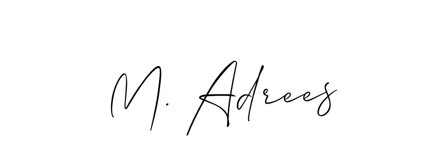 You can use this online signature creator to create a handwritten signature for the name M. Adrees. This is the best online autograph maker. M. Adrees signature style 2 images and pictures png