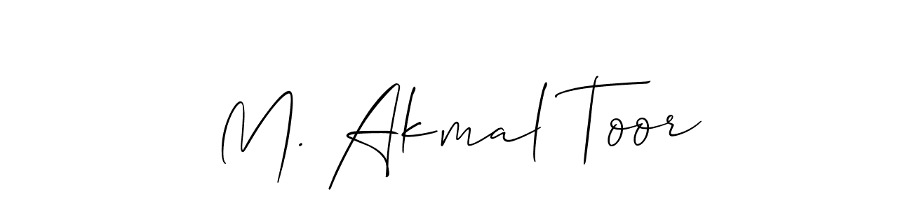 Make a beautiful signature design for name M. Akmal Toor. Use this online signature maker to create a handwritten signature for free. M. Akmal Toor signature style 2 images and pictures png