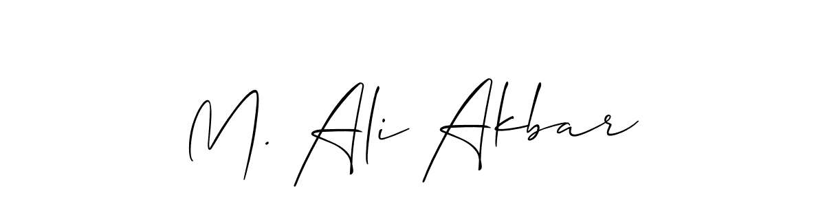 Make a short M. Ali Akbar signature style. Manage your documents anywhere anytime using Allison_Script. Create and add eSignatures, submit forms, share and send files easily. M. Ali Akbar signature style 2 images and pictures png