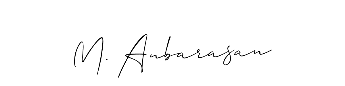 if you are searching for the best signature style for your name M. Anbarasan. so please give up your signature search. here we have designed multiple signature styles  using Allison_Script. M. Anbarasan signature style 2 images and pictures png