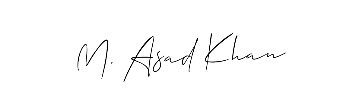 How to make M. Asad Khan signature? Allison_Script is a professional autograph style. Create handwritten signature for M. Asad Khan name. M. Asad Khan signature style 2 images and pictures png