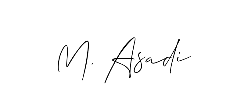 Best and Professional Signature Style for M. Asadi. Allison_Script Best Signature Style Collection. M. Asadi signature style 2 images and pictures png