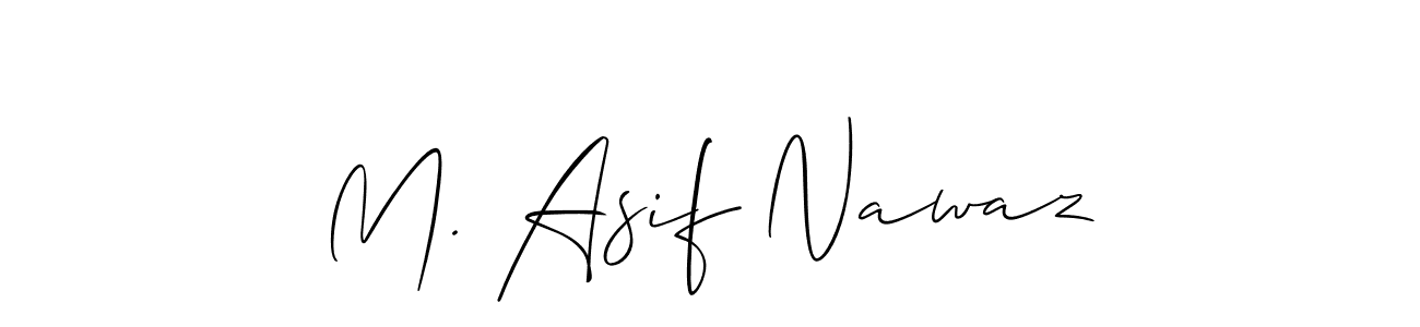 Make a short M. Asif Nawaz signature style. Manage your documents anywhere anytime using Allison_Script. Create and add eSignatures, submit forms, share and send files easily. M. Asif Nawaz signature style 2 images and pictures png