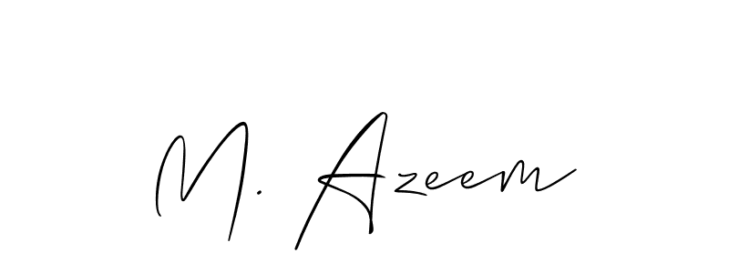 Similarly Allison_Script is the best handwritten signature design. Signature creator online .You can use it as an online autograph creator for name M. Azeem. M. Azeem signature style 2 images and pictures png