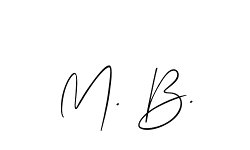 Also You can easily find your signature by using the search form. We will create M. B. name handwritten signature images for you free of cost using Allison_Script sign style. M. B. signature style 2 images and pictures png