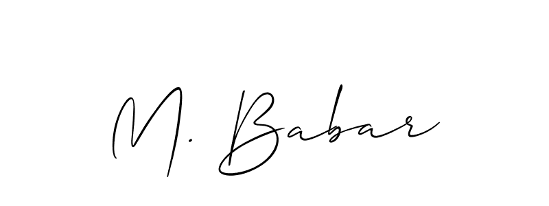 Check out images of Autograph of M. Babar name. Actor M. Babar Signature Style. Allison_Script is a professional sign style online. M. Babar signature style 2 images and pictures png