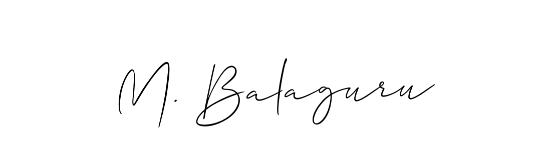 Create a beautiful signature design for name M. Balaguru. With this signature (Allison_Script) fonts, you can make a handwritten signature for free. M. Balaguru signature style 2 images and pictures png