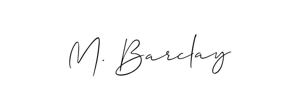 Once you've used our free online signature maker to create your best signature Allison_Script style, it's time to enjoy all of the benefits that M. Barclay name signing documents. M. Barclay signature style 2 images and pictures png