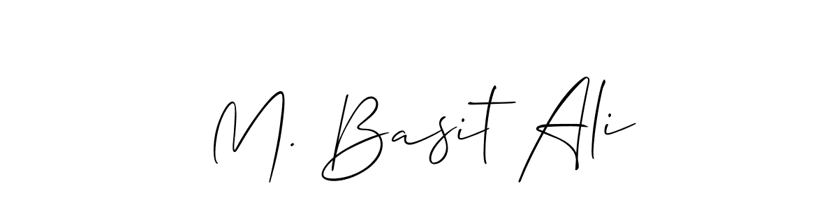 Create a beautiful signature design for name M. Basit Ali. With this signature (Allison_Script) fonts, you can make a handwritten signature for free. M. Basit Ali signature style 2 images and pictures png