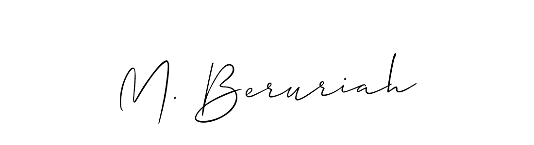 Make a beautiful signature design for name M. Beruriah. Use this online signature maker to create a handwritten signature for free. M. Beruriah signature style 2 images and pictures png