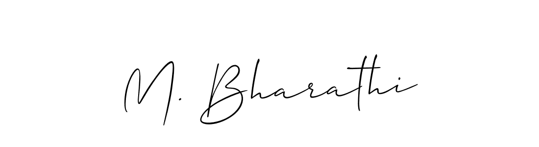 Make a beautiful signature design for name M. Bharathi. Use this online signature maker to create a handwritten signature for free. M. Bharathi signature style 2 images and pictures png