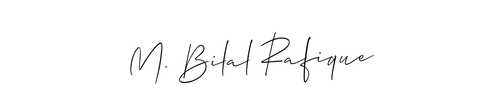 Use a signature maker to create a handwritten signature online. With this signature software, you can design (Allison_Script) your own signature for name M. Bilal Rafique. M. Bilal Rafique signature style 2 images and pictures png