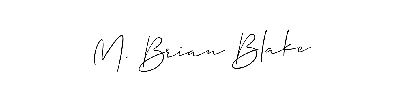 How to Draw M. Brian Blake signature style? Allison_Script is a latest design signature styles for name M. Brian Blake. M. Brian Blake signature style 2 images and pictures png