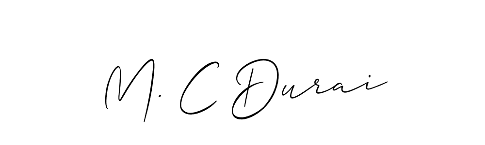 You can use this online signature creator to create a handwritten signature for the name M. C Durai. This is the best online autograph maker. M. C Durai signature style 2 images and pictures png
