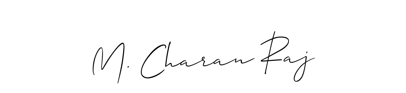 Use a signature maker to create a handwritten signature online. With this signature software, you can design (Allison_Script) your own signature for name M. Charan Raj. M. Charan Raj signature style 2 images and pictures png