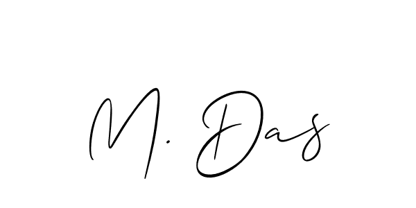M. Das stylish signature style. Best Handwritten Sign (Allison_Script) for my name. Handwritten Signature Collection Ideas for my name M. Das. M. Das signature style 2 images and pictures png
