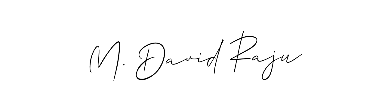 Design your own signature with our free online signature maker. With this signature software, you can create a handwritten (Allison_Script) signature for name M. David Raju. M. David Raju signature style 2 images and pictures png