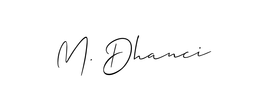 Make a beautiful signature design for name M. Dhanci. Use this online signature maker to create a handwritten signature for free. M. Dhanci signature style 2 images and pictures png