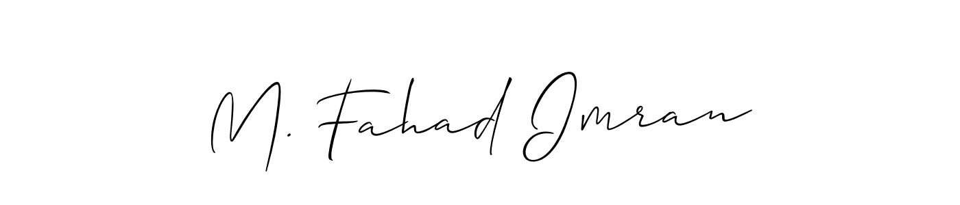 Best and Professional Signature Style for M. Fahad Imran. Allison_Script Best Signature Style Collection. M. Fahad Imran signature style 2 images and pictures png