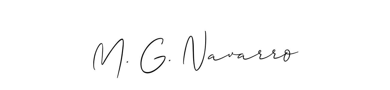 Best and Professional Signature Style for M. G. Navarro. Allison_Script Best Signature Style Collection. M. G. Navarro signature style 2 images and pictures png