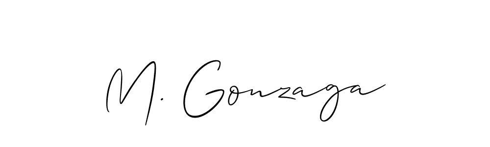 How to Draw M. Gonzaga signature style? Allison_Script is a latest design signature styles for name M. Gonzaga. M. Gonzaga signature style 2 images and pictures png