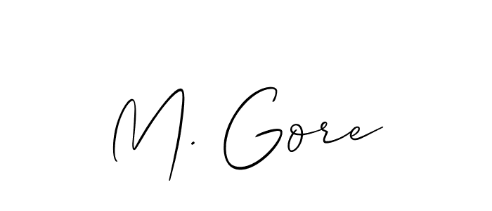 if you are searching for the best signature style for your name M. Gore. so please give up your signature search. here we have designed multiple signature styles  using Allison_Script. M. Gore signature style 2 images and pictures png