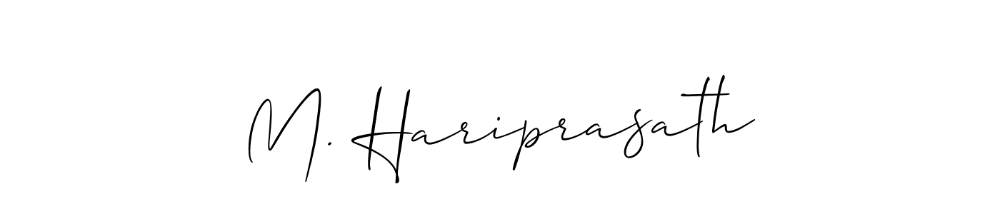 Make a beautiful signature design for name M. Hariprasath. Use this online signature maker to create a handwritten signature for free. M. Hariprasath signature style 2 images and pictures png