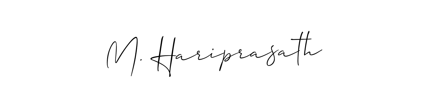 Make a beautiful signature design for name M. Hariprasath. Use this online signature maker to create a handwritten signature for free. M. Hariprasath signature style 2 images and pictures png