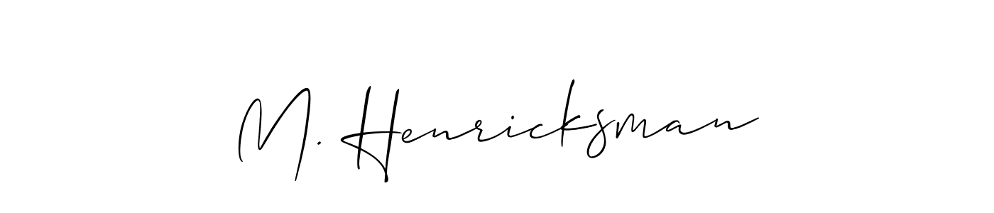 Make a beautiful signature design for name M. Henricksman. Use this online signature maker to create a handwritten signature for free. M. Henricksman signature style 2 images and pictures png