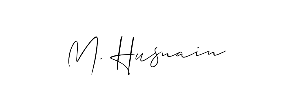 How to Draw M. Husnain signature style? Allison_Script is a latest design signature styles for name M. Husnain. M. Husnain signature style 2 images and pictures png