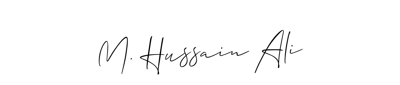 How to make M. Hussain Ali signature? Allison_Script is a professional autograph style. Create handwritten signature for M. Hussain Ali name. M. Hussain Ali signature style 2 images and pictures png