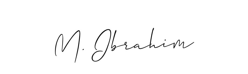 Also we have M. Ibrahim name is the best signature style. Create professional handwritten signature collection using Allison_Script autograph style. M. Ibrahim signature style 2 images and pictures png