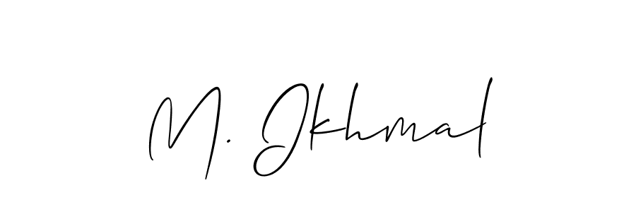 Create a beautiful signature design for name M. Ikhmal. With this signature (Allison_Script) fonts, you can make a handwritten signature for free. M. Ikhmal signature style 2 images and pictures png