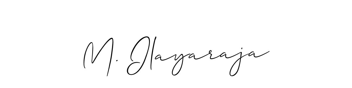 Make a short M. Ilayaraja signature style. Manage your documents anywhere anytime using Allison_Script. Create and add eSignatures, submit forms, share and send files easily. M. Ilayaraja signature style 2 images and pictures png