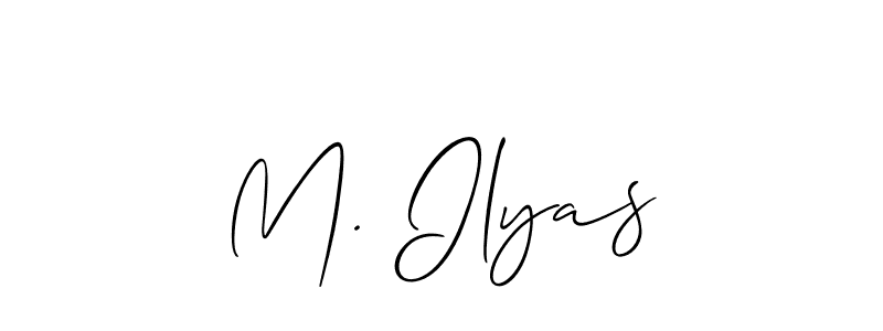 Use a signature maker to create a handwritten signature online. With this signature software, you can design (Allison_Script) your own signature for name M. Ilyas. M. Ilyas signature style 2 images and pictures png