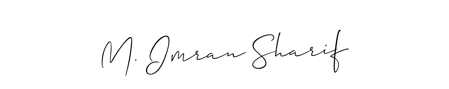 Design your own signature with our free online signature maker. With this signature software, you can create a handwritten (Allison_Script) signature for name M. Imran Sharif. M. Imran Sharif signature style 2 images and pictures png