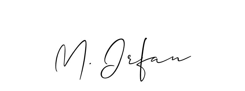 How to make M. Irfan signature? Allison_Script is a professional autograph style. Create handwritten signature for M. Irfan name. M. Irfan signature style 2 images and pictures png