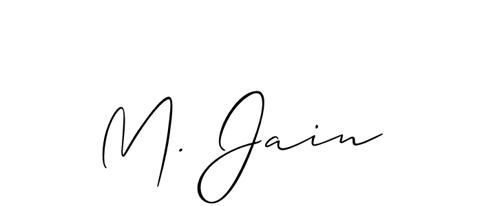 Once you've used our free online signature maker to create your best signature Allison_Script style, it's time to enjoy all of the benefits that M. Jain name signing documents. M. Jain signature style 2 images and pictures png