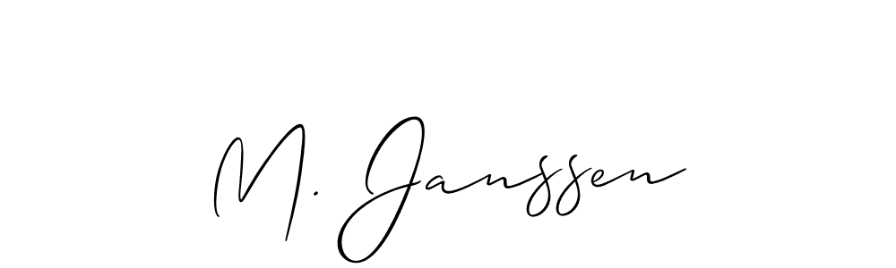 It looks lik you need a new signature style for name M. Janssen. Design unique handwritten (Allison_Script) signature with our free signature maker in just a few clicks. M. Janssen signature style 2 images and pictures png