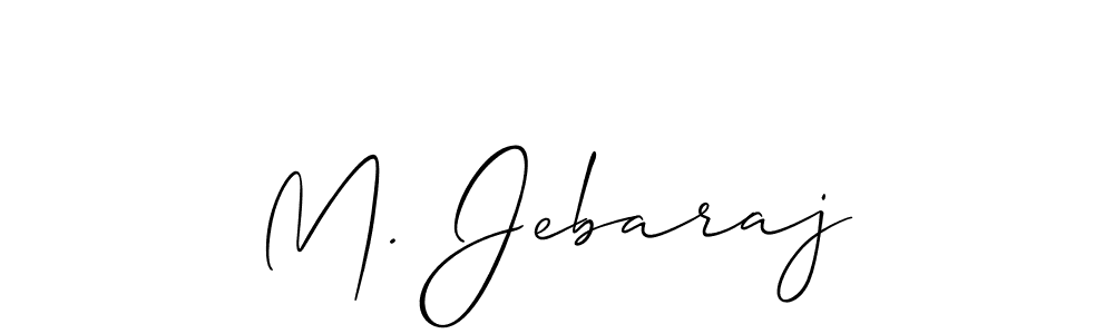 Best and Professional Signature Style for M. Jebaraj. Allison_Script Best Signature Style Collection. M. Jebaraj signature style 2 images and pictures png