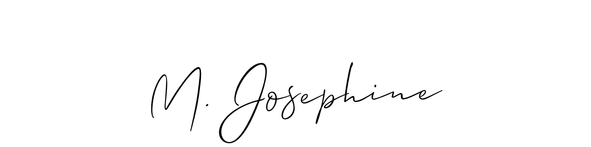 Once you've used our free online signature maker to create your best signature Allison_Script style, it's time to enjoy all of the benefits that M. Josephine name signing documents. M. Josephine signature style 2 images and pictures png