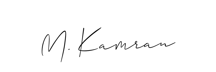 How to make M. Kamran signature? Allison_Script is a professional autograph style. Create handwritten signature for M. Kamran name. M. Kamran signature style 2 images and pictures png