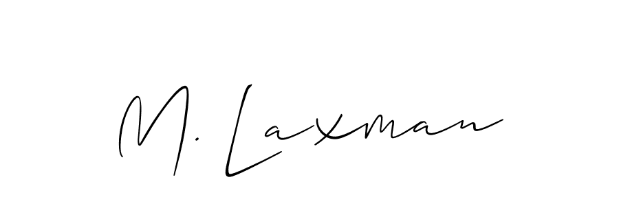 Make a beautiful signature design for name M. Laxman. Use this online signature maker to create a handwritten signature for free. M. Laxman signature style 2 images and pictures png